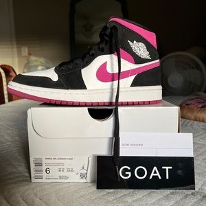 Size 6 Wmns Air Jordan 1 Mid in “Cactus Flower”